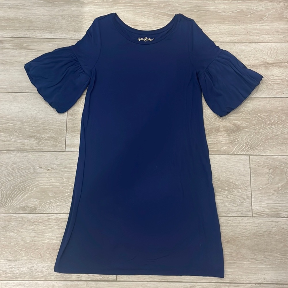 Lilly Pulitzer dress Carlile Size XS EUC Navy Blue